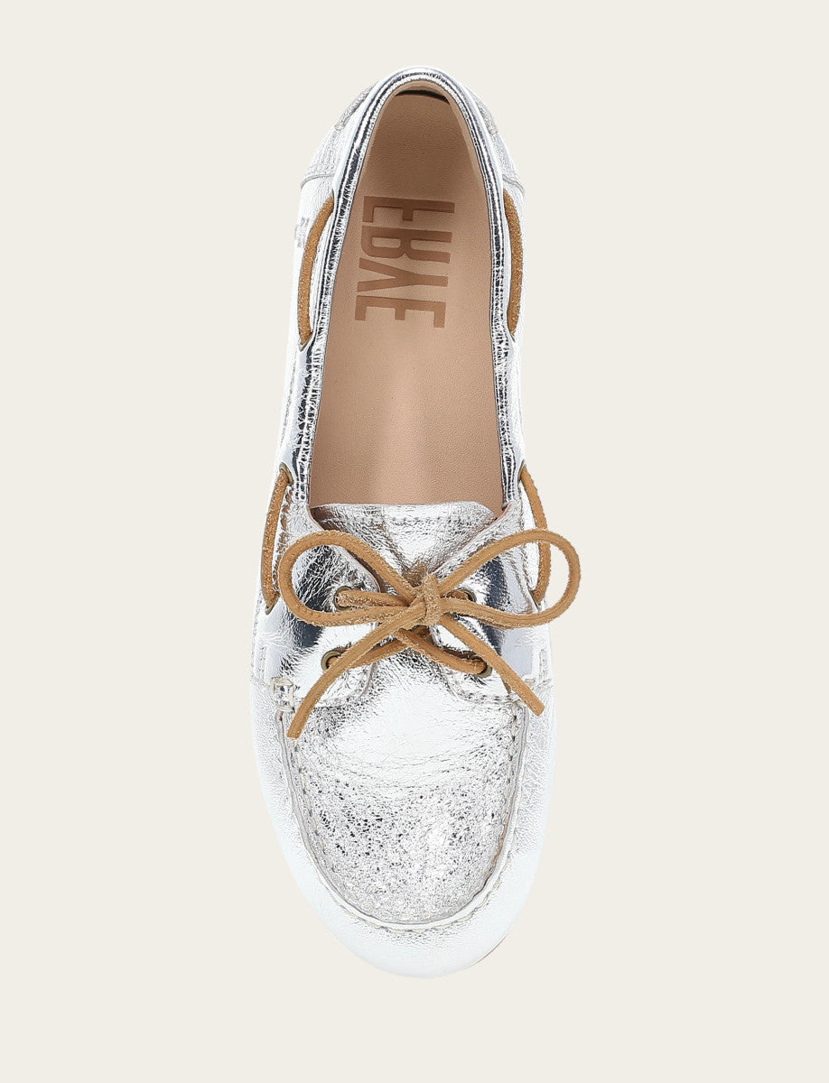 Frye Trending | Women's Silver Naya Boat Shoes