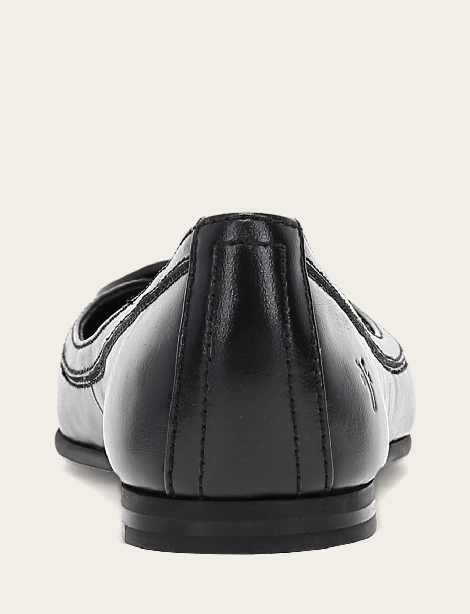 Frye Featured | Women's Black Carson Logo Ballet Flats
