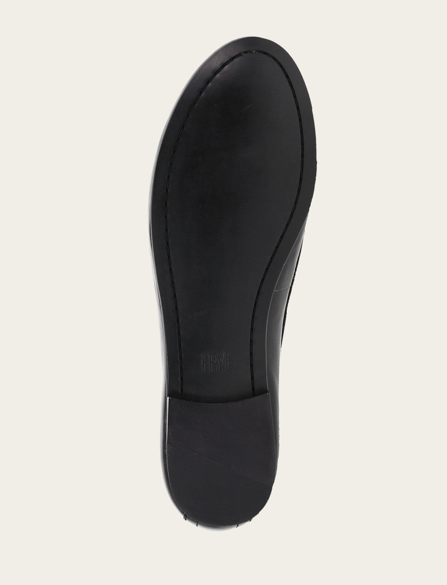 Frye Featured | Women's Black Carson Logo Ballet Flats