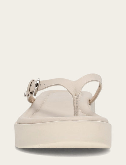 Frye Everyday | Women's Ivory Maya Buckle Thong Sandals
