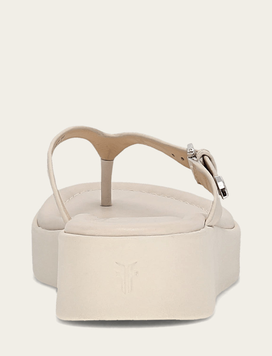 Frye Everyday | Women's Ivory Maya Buckle Thong Sandals