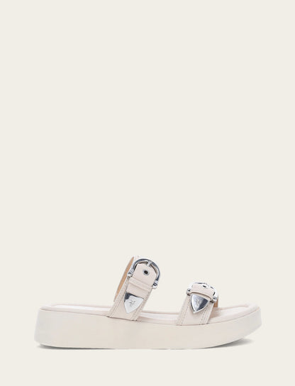 Frye Quality | Women's Ivory Maya Buckle Sandals
