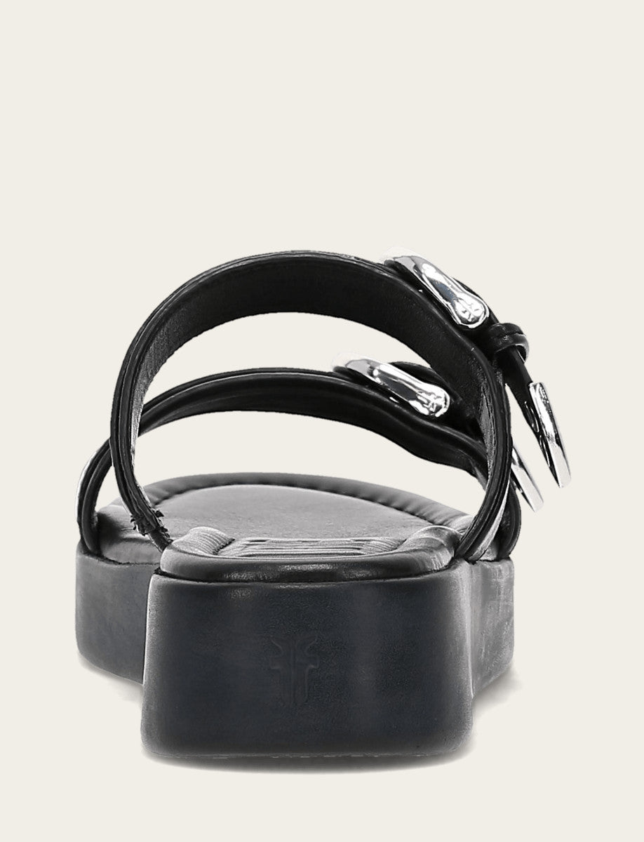 Frye New | Women's Black Maya Buckle Sandals