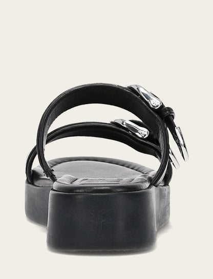 Frye New | Women's Black Maya Buckle Sandals