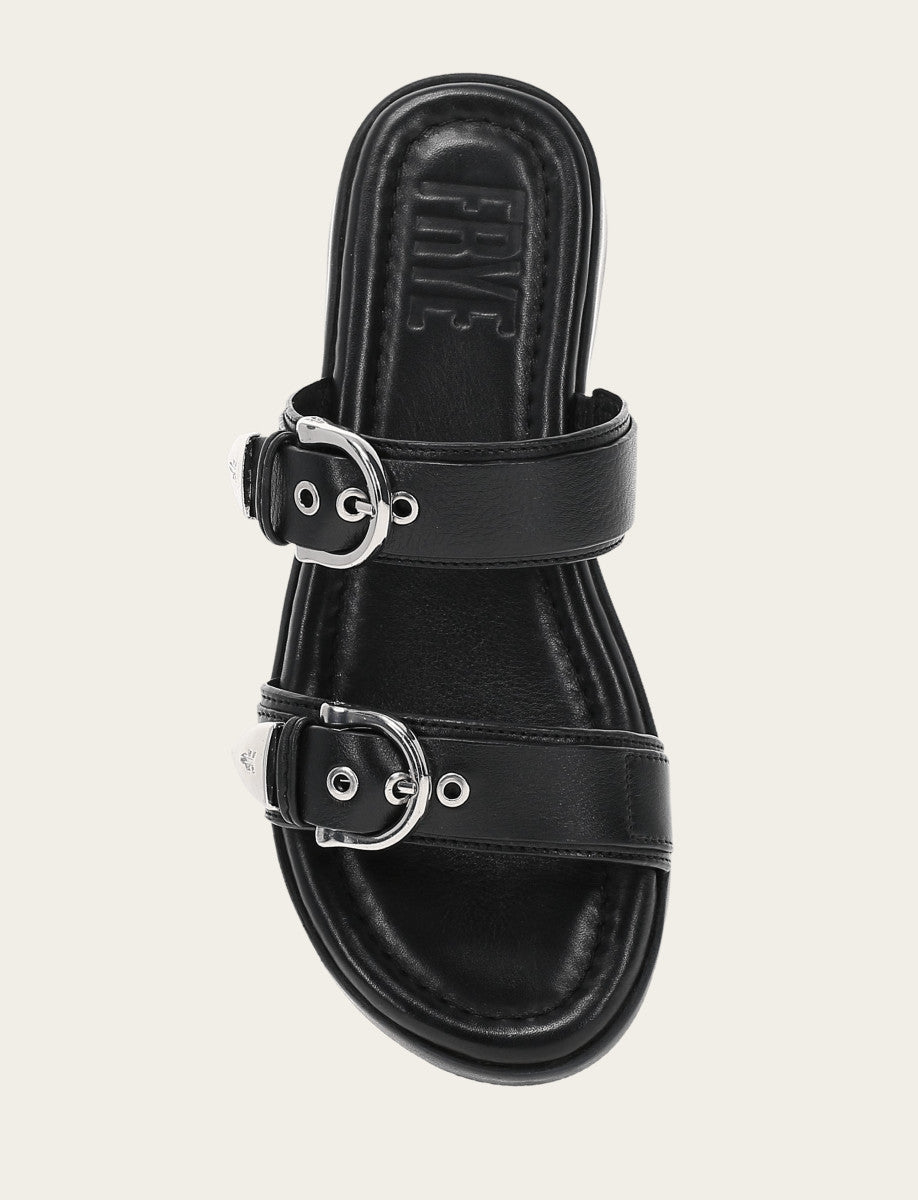 Frye New | Women's Black Maya Buckle Sandals