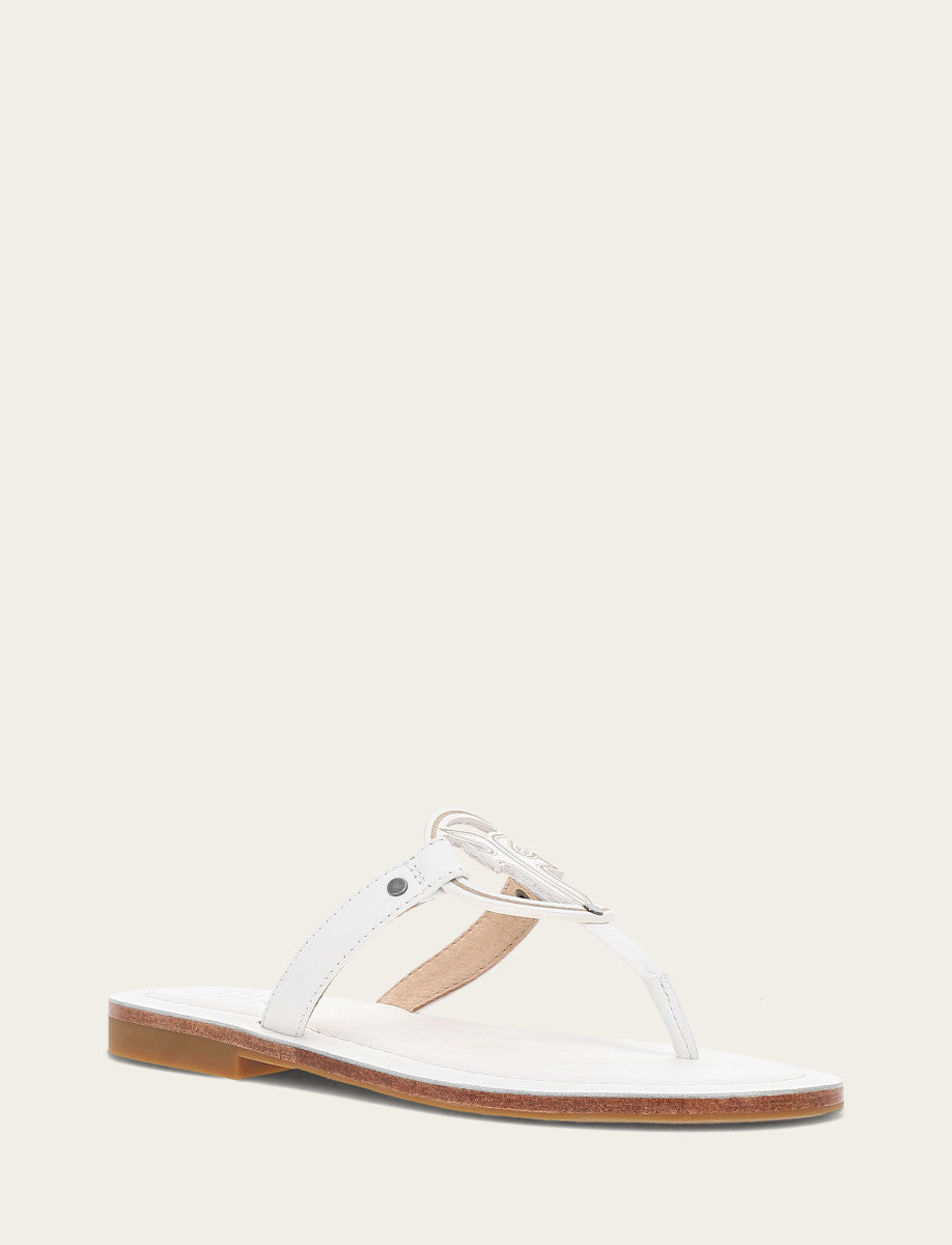 Frye Customer Favorite | Women's White Taylor Logo Sandals