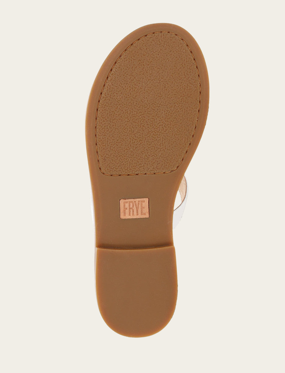 Frye Customer Favorite | Women's White Taylor Logo Sandals