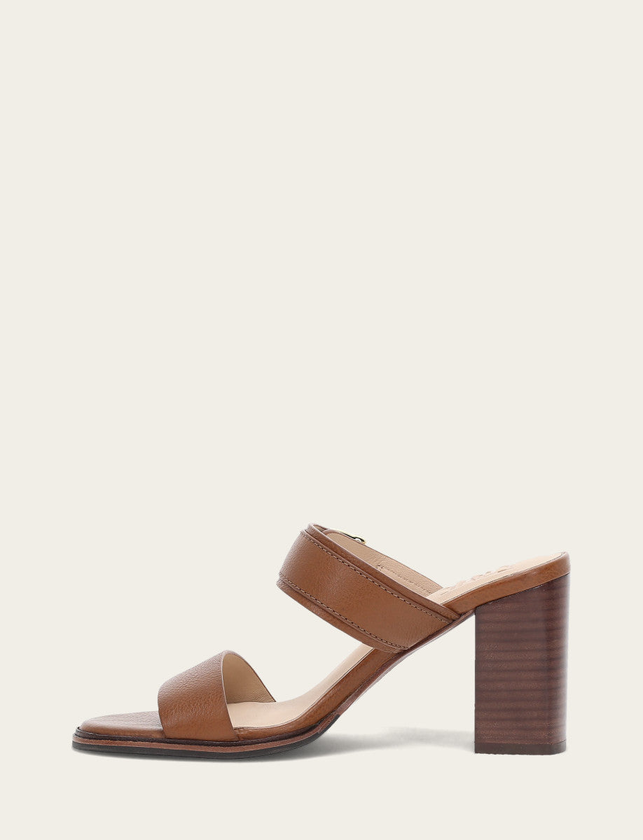 Frye Hot Sale | Women's Dark Latte Stella Buckle Slide Sandals