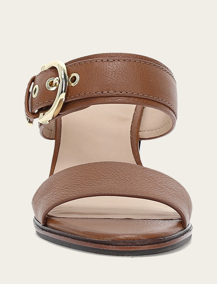 Frye Hot Sale | Women's Dark Latte Stella Buckle Slide Sandals