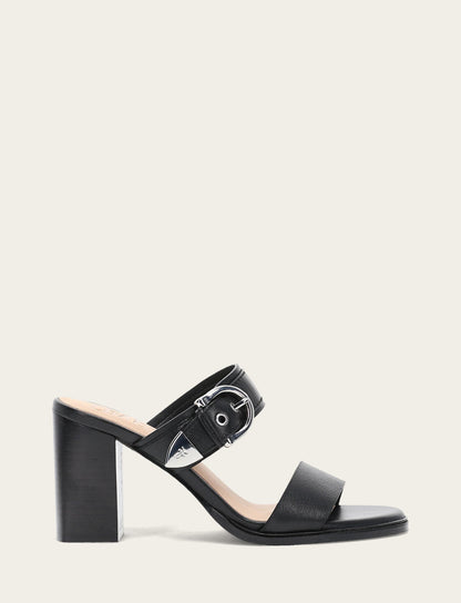 Frye Best Price | Women's Black Stella Buckle Slide Sandals