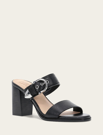 Frye Best Price | Women's Black Stella Buckle Slide Sandals