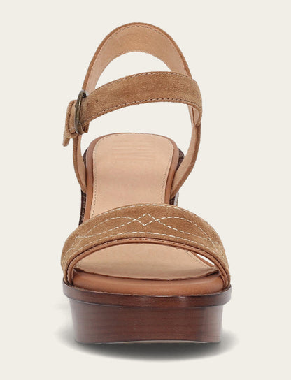 Frye Great Value | Women’s Almond Pipa Woodstock Sandals