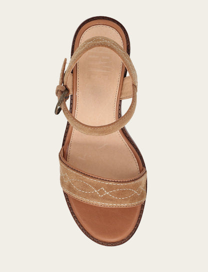 Frye Great Value | Women’s Almond Pipa Woodstock Sandals