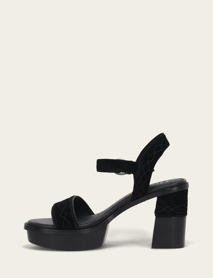 Frye Trusted | Women’s Black Pipa Woodstock Sandals