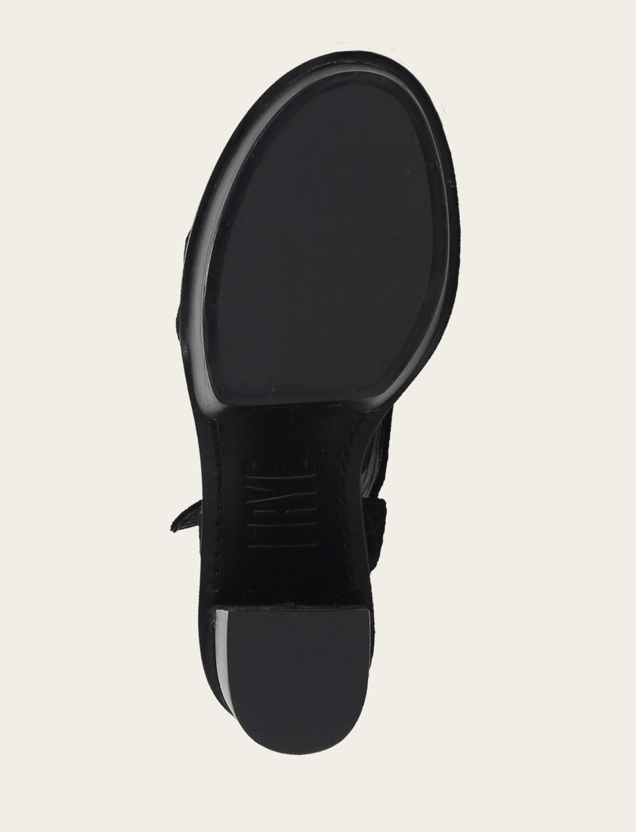 Frye Trusted | Women’s Black Pipa Woodstock Sandals