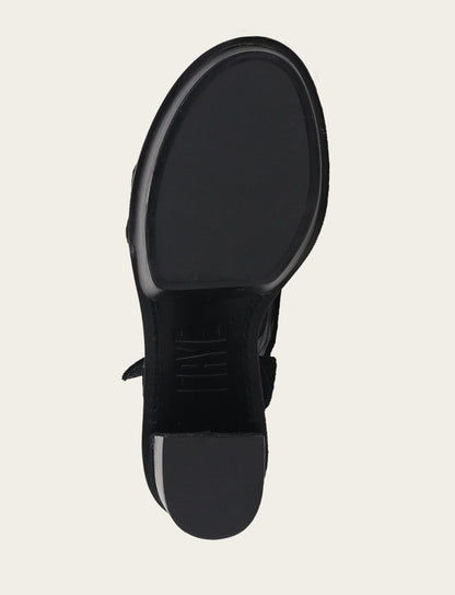 Frye Trusted | Women’s Black Pipa Woodstock Sandals