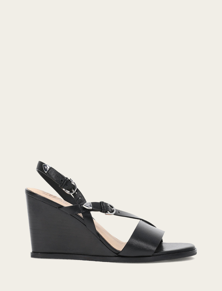 Frye Hot Sale | Women's Black Rachel Buckle Sandals