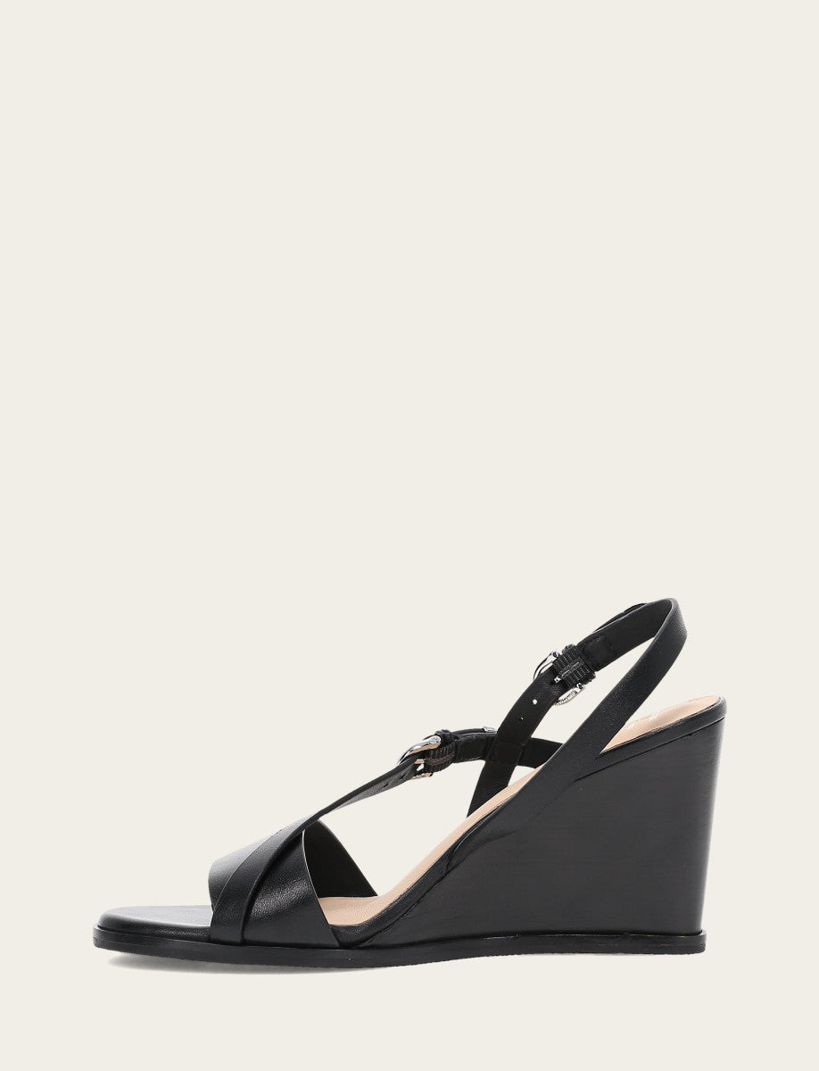 Frye Hot Sale | Women's Black Rachel Buckle Sandals