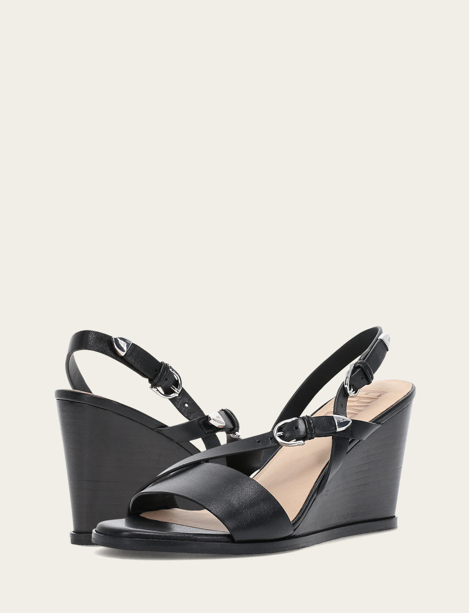 Frye Hot Sale | Women's Black Rachel Buckle Sandals