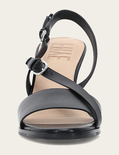 Frye Hot Sale | Women's Black Rachel Buckle Sandals