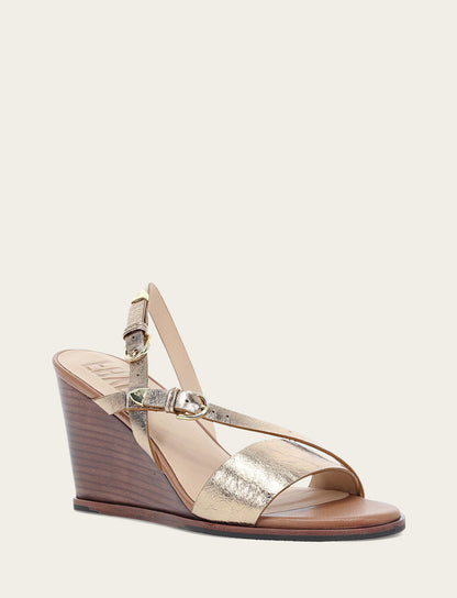 Frye Quality | Women's Dark Gold Rachel Buckle Sandals
