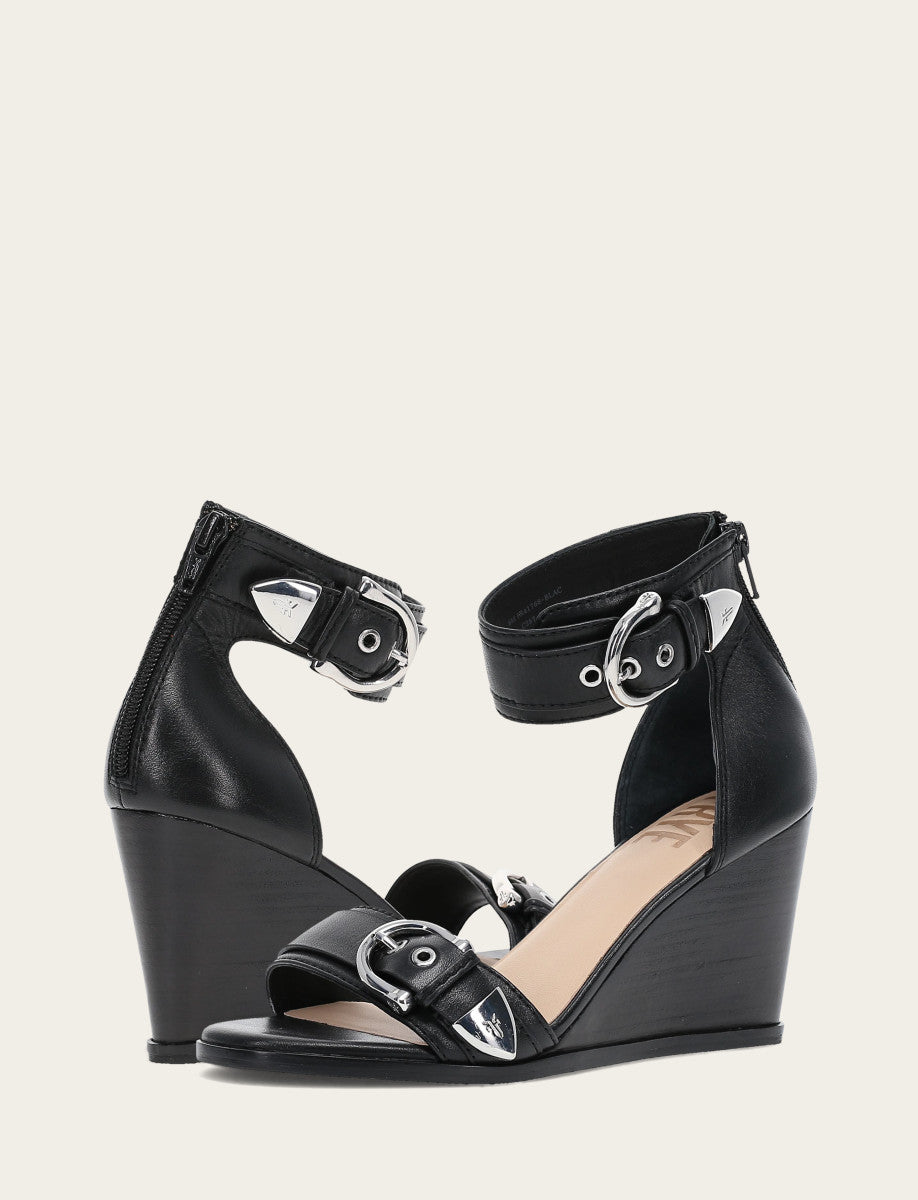 Frye Premium | Women's Black Rachel 2 Piece Sandals