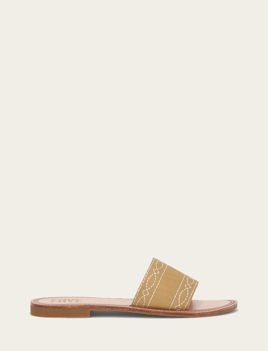 Frye Great Value | Women's Banana Ava Woodstock Slide Sandals