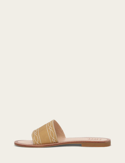 Frye Great Value | Women's Banana Ava Woodstock Slide Sandals