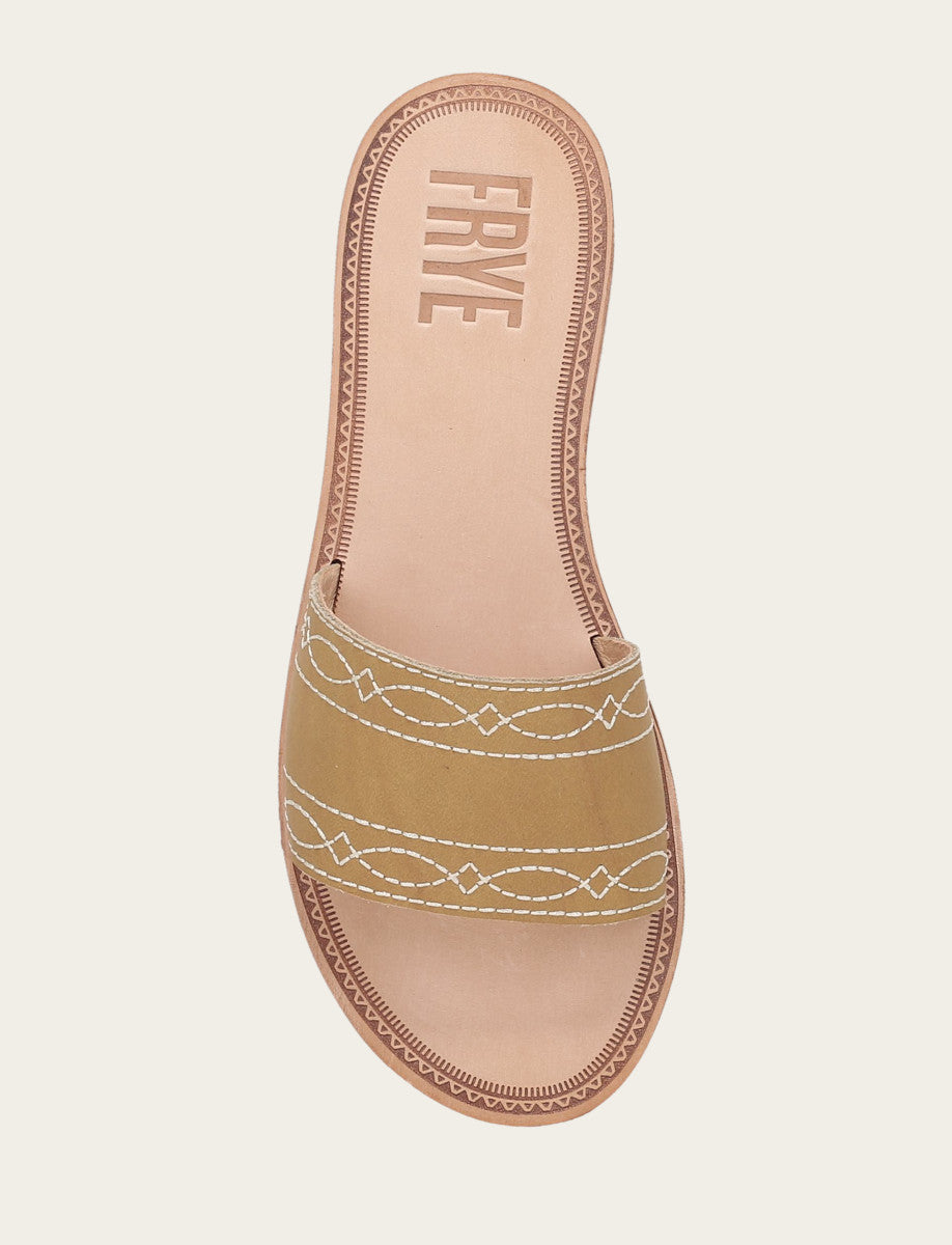 Frye Great Value | Women's Banana Ava Woodstock Slide Sandals