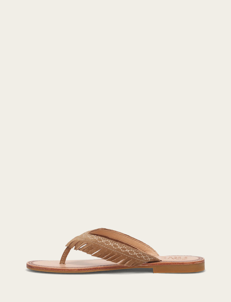 Frye Signature | Women's Almond Ava Fringe Sandals