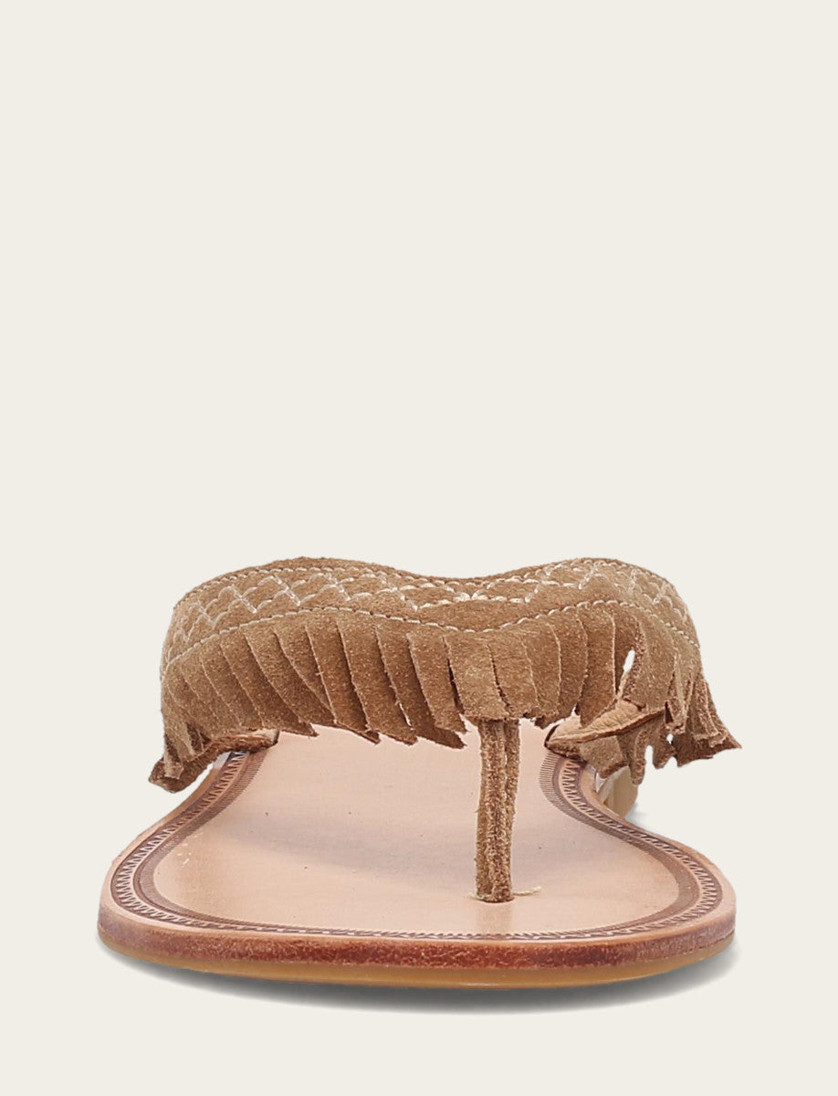 Frye Signature | Women's Almond Ava Fringe Sandals