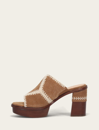 Frye Smart Buy | Women's Almond Pipa Crochet Platform Sandals