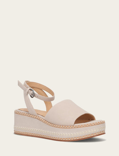 Frye Discount | Women's Ivory Joy Ankle Strap Platform Sandals