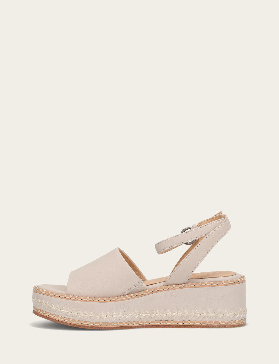 Frye Discount | Women's Ivory Joy Ankle Strap Platform Sandals