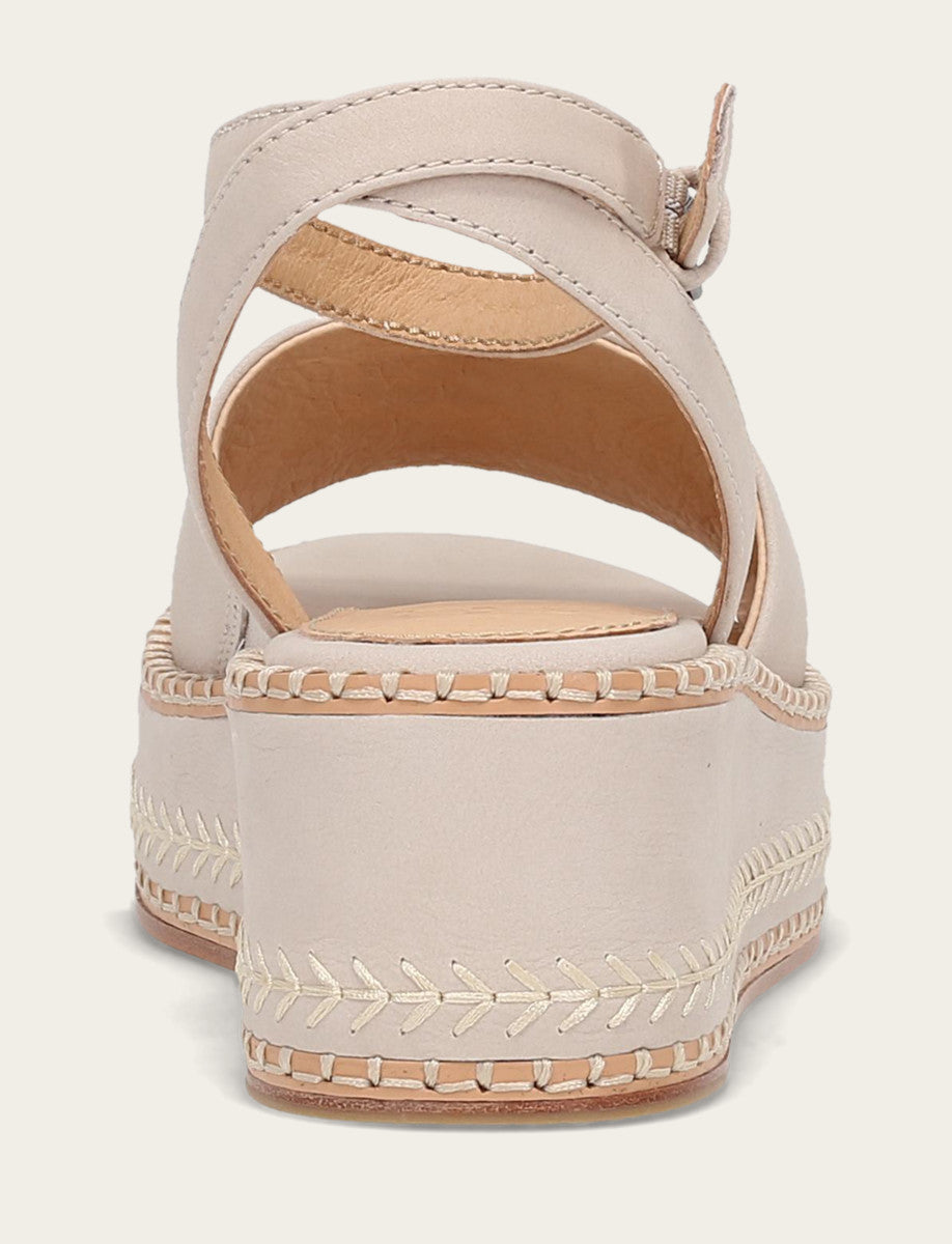 Frye Discount | Women's Ivory Joy Ankle Strap Platform Sandals