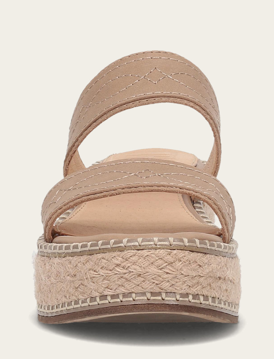 Frye Trending | Women's Clay Joy Woodstock 2 Band Platform Slide Sandals