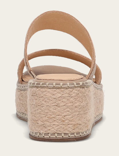 Frye Trending | Women's Clay Joy Woodstock 2 Band Platform Slide Sandals