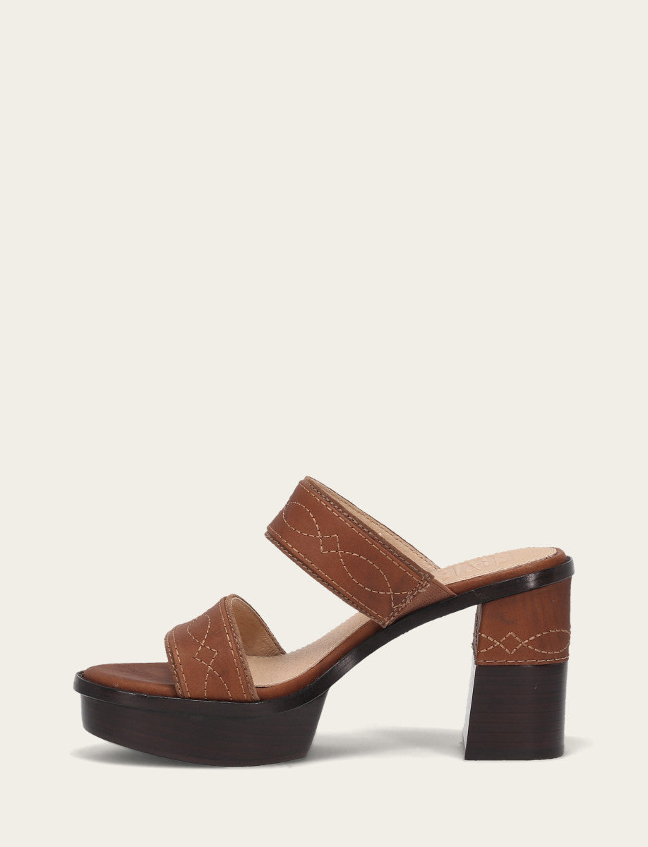 Frye Best Seller | Women's Saddle Pipa Woodstock 2 Band Platform Sandals