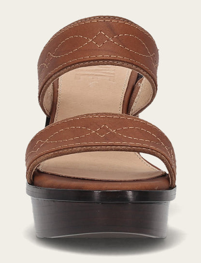 Frye Best Seller | Women's Saddle Pipa Woodstock 2 Band Platform Sandals
