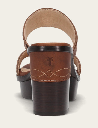 Frye Best Seller | Women's Saddle Pipa Woodstock 2 Band Platform Sandals