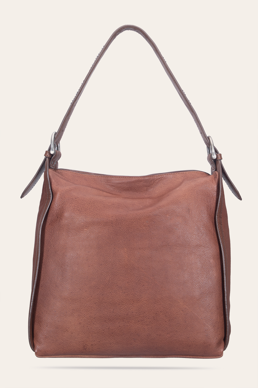 Frye Essential | Women's Cognac Carla Studded Hobo Handbag