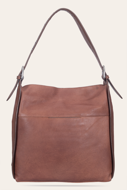 Frye Essential | Women's Cognac Carla Studded Hobo Handbag