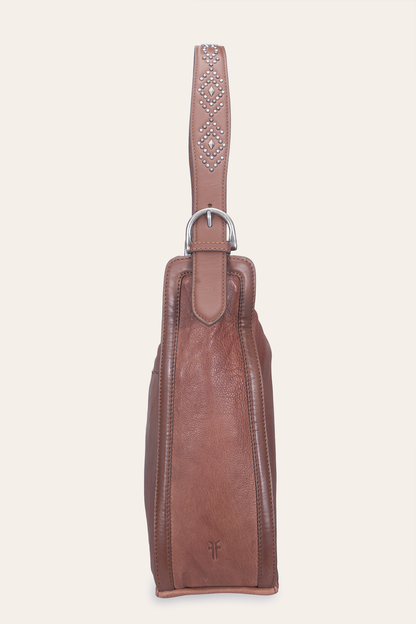 Frye Essential | Women's Cognac Carla Studded Hobo Handbag