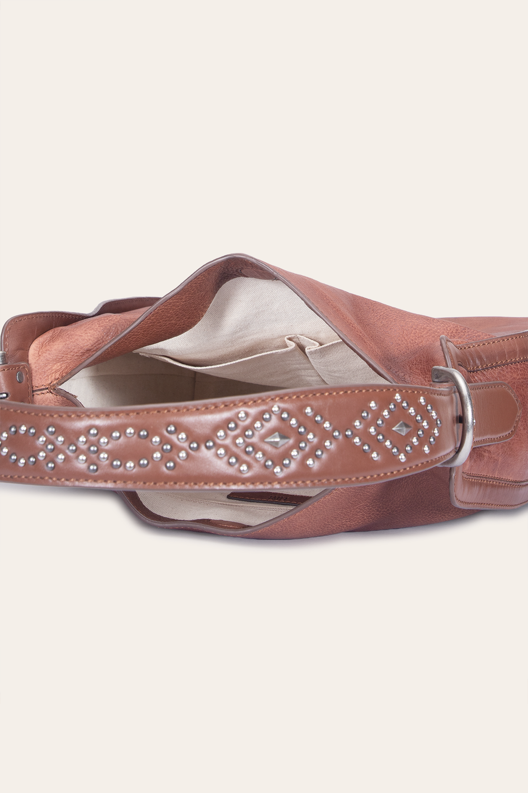 Frye Essential | Women's Cognac Carla Studded Hobo Handbag