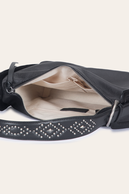 Frye Best Seller | Women's Black Carla Studded Shoulder Bag
