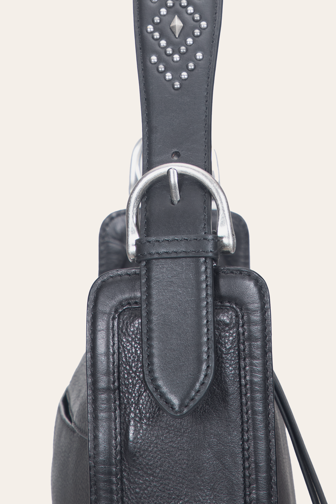 Frye Best Seller | Women's Black Carla Studded Shoulder Bag