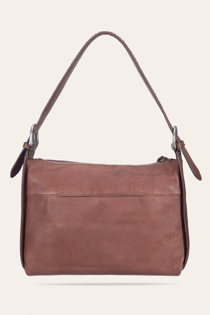 Frye Trending | Women's Cognac Carla Studded Shoulder Bag