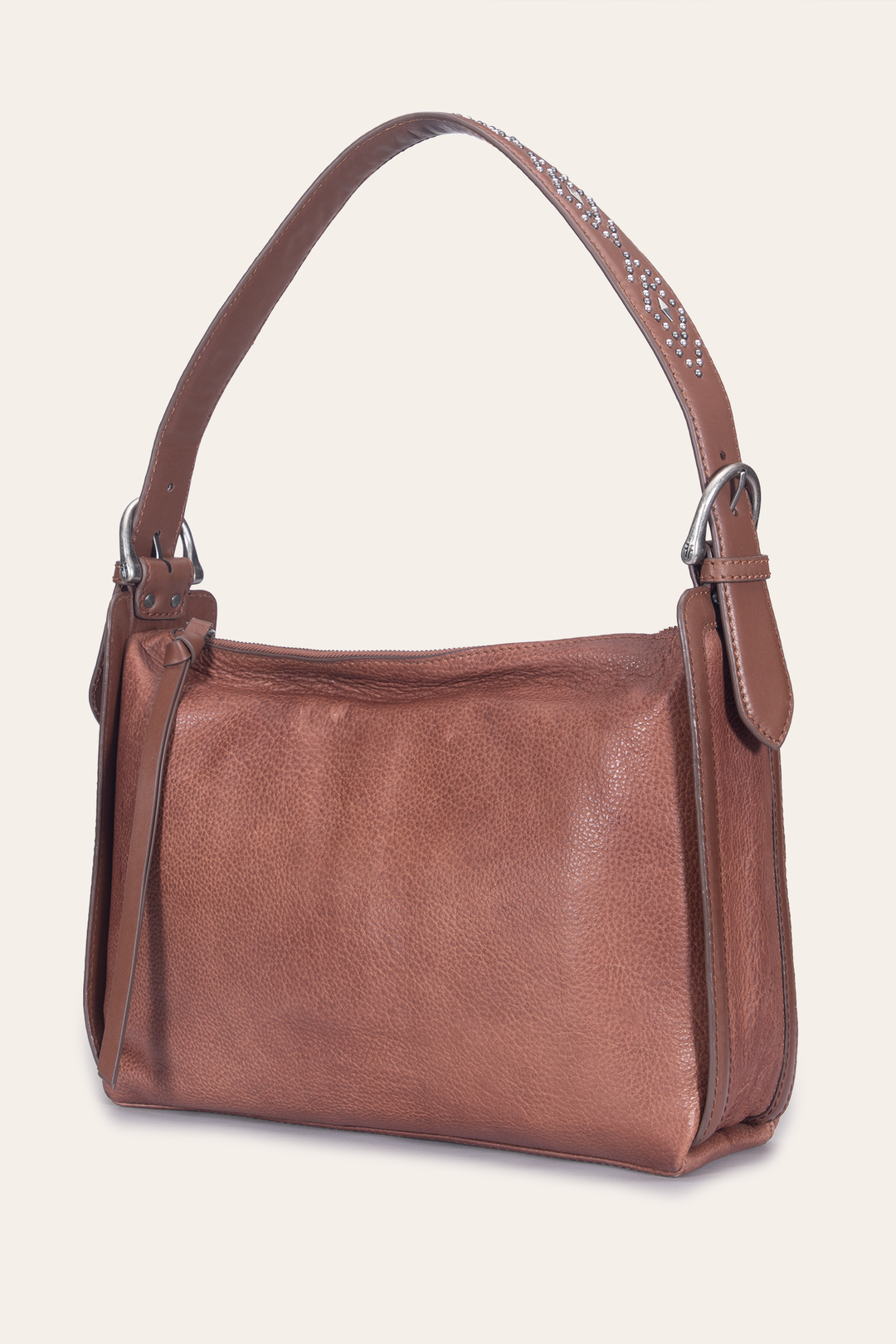 Frye Trending | Women's Cognac Carla Studded Shoulder Bag