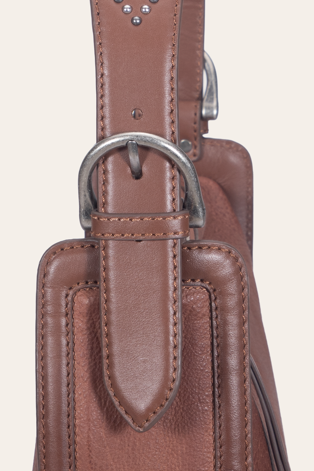 Frye Trending | Women's Cognac Carla Studded Shoulder Bag