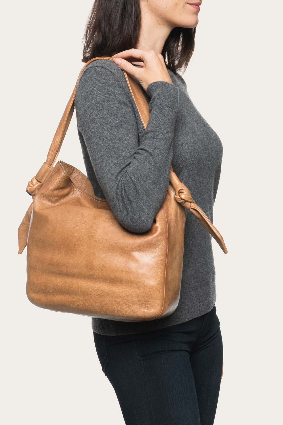 Frye Exclusive | Nora Knotted Hobo in Beige